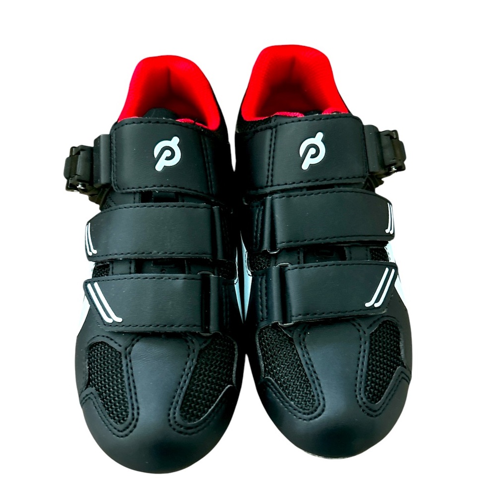 New never used Peloton cycling shoes women’s 5.5/36 with cleat hardware.